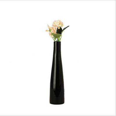 Hand Blown Long Neck Nordic Art Glass Vase Decorative Flower Vase