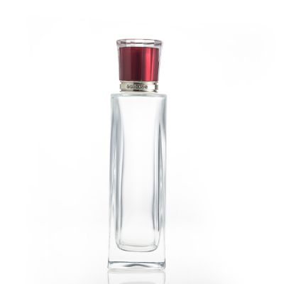 Customized Logo 105ml Clear Luxury Perfume Bottle With Sprayer