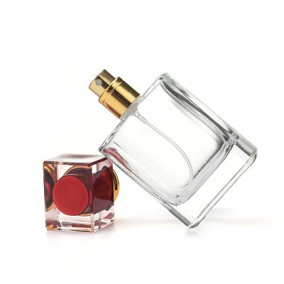 wholesale china high end clear 50 ml perfume glass spray bottles