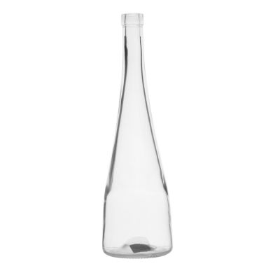 Custom 750ml sized liquor glass wine bottle with cork 