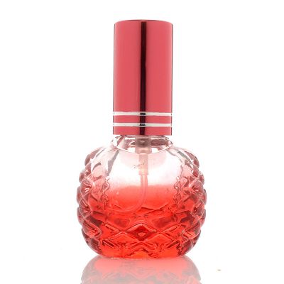 Round Factory Custom Empty Colorful Frosted Vintage Glass Perfume Spray Bottles