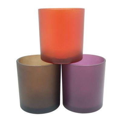 8.5oz frosted candle containers candle stand holders candle holders centerpiece 