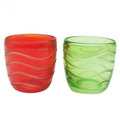 Customized thick candle holder with cheapest price containers 