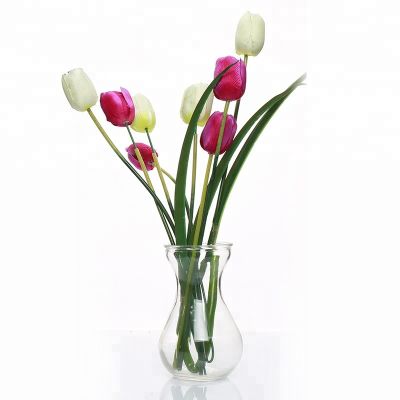 Factory Supplier Clear Wide Mouth Glass Vase For Flower 