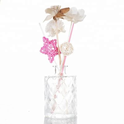Wholesale 200ml Frost Engraving Diffuser Glass Bottle for Home Fragrance 
