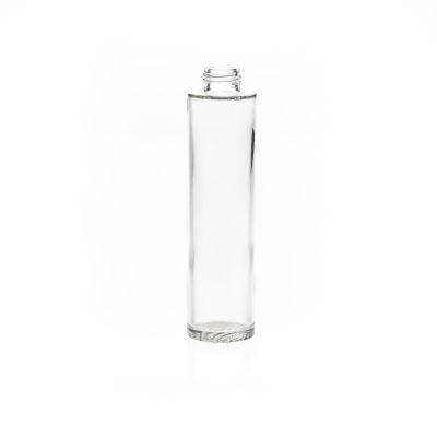 Cosmetic Packaging Suit 100ml 100cc 3.5oz Round Shape Clear Empty Glass Lotion Cream Bottle with Pump 