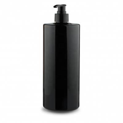 Empty luxury airless glass liquid shampoo hotel shower gel container skin lotion bottle black airless glass lotion bottles 