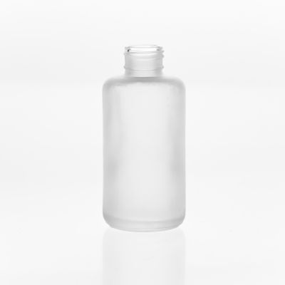 High End Skin Care Cream Bottles 100ml Round Matte Frosted Empty Cosmetic Glass lotion Bottle 