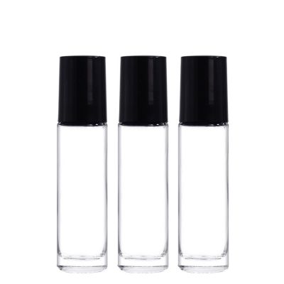 10ml Clear Glass Roll On Bottles With Crystal Stones Jade Roller Ball 