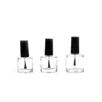 8ml 10m luxury clear nail remover polish glass bottle with silver cap 