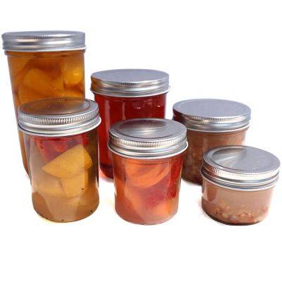 Wide mouth glass caviar jar glass jars for honey jam 