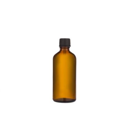 Amber 100ml frosted essential oil glass bottle with dropper 