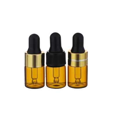Free sample 2ml amber glass vial with dropper 