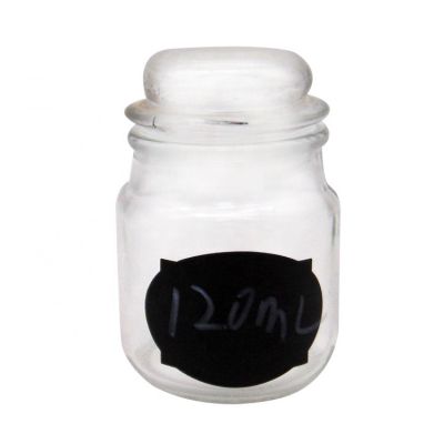 120ml Lucid Round PE Sealing Glass Jar For Storage Food With Dome Lid 