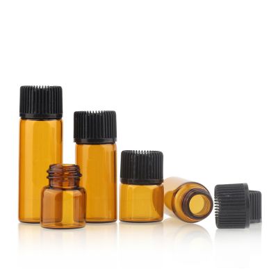 Coffee Screw Cap Glass Vial Essential Oil Aromatherapy Sample Bottles 