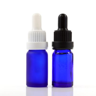 10ml blue glass essential oil bottle with dropper 