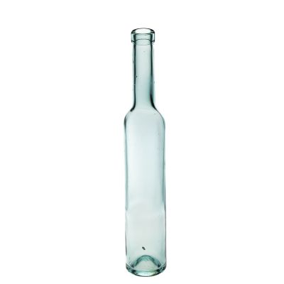 Light Blue Round 380ml Sparkling Spirit Bottle Empty Glass Ice Wine Bottle with Stopper 