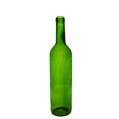 Round Shaped 750 ml Green Glass Champagne Bottle Red Wine Bottle with Stopper 