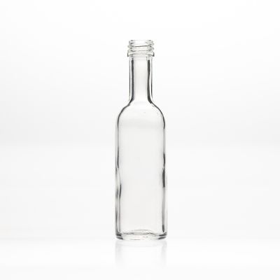 Glass Liquor Spirit bottle 50ml mini wine glass bottle with aluminium cap 