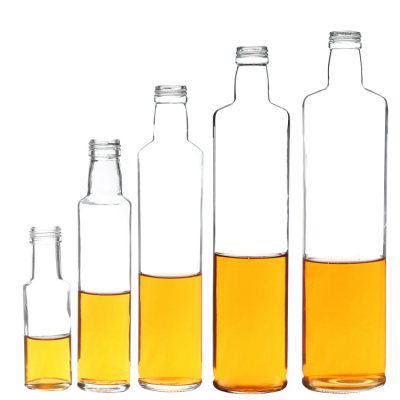 50ml 100ml 250ml 500ml 750ml 1000ml round olive oil vinegar glass bottles with screw cap 