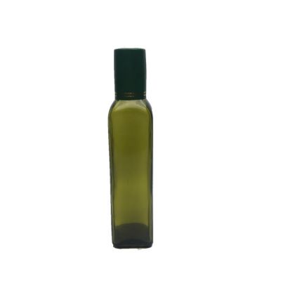 High quality 8oz 250ml dark green glass cooking olive oil bottle 