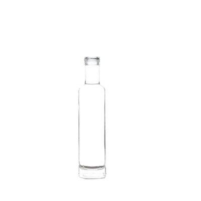 Wholesale cheap price cute small square clear empty 250ml cruet olive oil bottle glass 