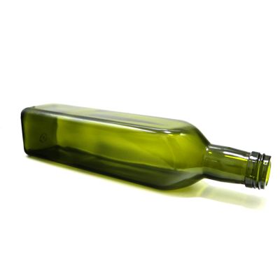 US Popular Marasca glass bottle olive oil bottle square shape 250ml-1000ml glass bottle 