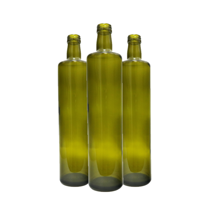 750ml round screw bottle cap green olive oil bottle 
