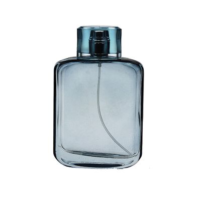 100ml Blue Square Crystal Glass Perfume Bottles 