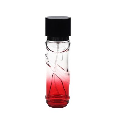 Empty 100ml long tube shaped glass perfume spray bottle for perfume 
