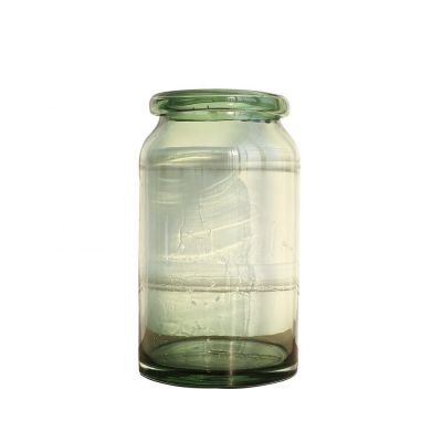 Light Green Glass Flower and Filler Vase and Containers for Home and Wedding Indoor and Outdoor Decoration 