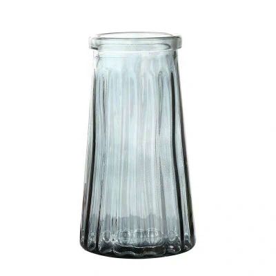 Hot Sale Simple Color Transparent Small Fresh Glass Vase 