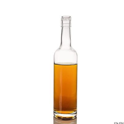 Luxury Spirit Bottle Packaging Super White Flint Mini Glass Bottle for Whisky