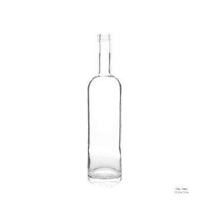 China Manufacturer Customized Round 750ml Vodka Glass Bottle 