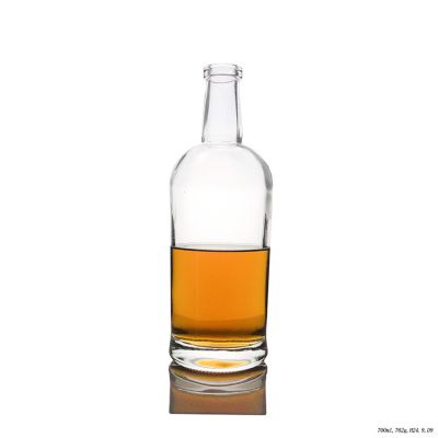 Factory Price Whisky Empty Crystal Glass Bottle 700ml 