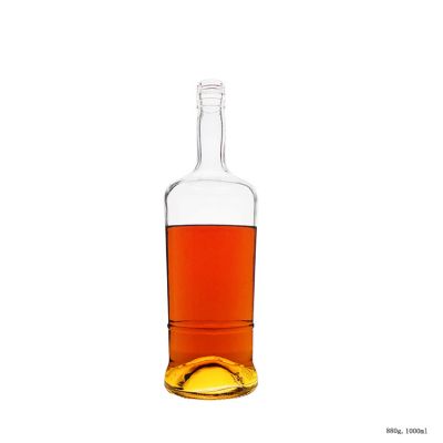Factory Price 700ml 1L 1000ml Crystal Glass Whisky Bottle for Spirit 