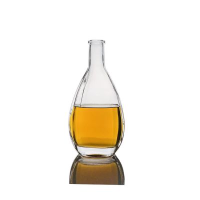 China Factory 500ml Super Flint Brandy Glass Bottle with Cork 