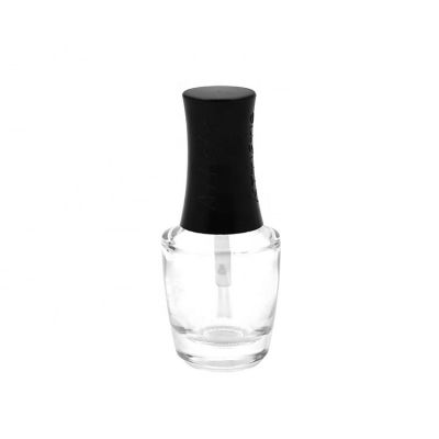 top selling 15ml nail polish glass bottle transparent empty nail bottles with cap brush