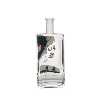 High Quality Empty Wholesale Vodka Bottle Glass Bottles For Liquor 500ml 