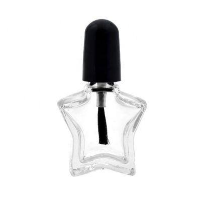 4ml 5ml star shape empty glass nail polish bottle with cap brush