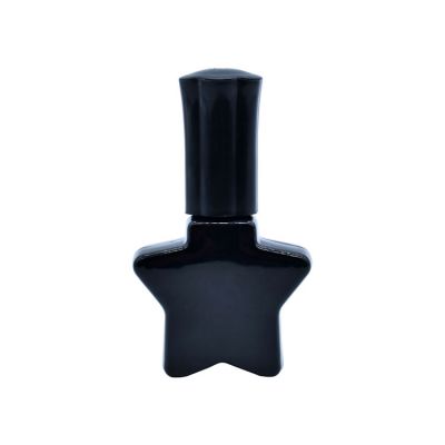 10ml five star shape black nail polish bottle for uv gel nail polish 