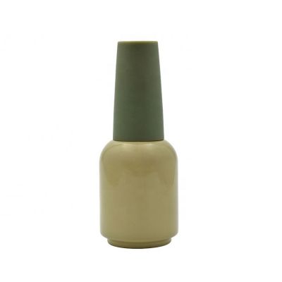 OEM 20ml empty UV GEL coated glass nail polish bottle 