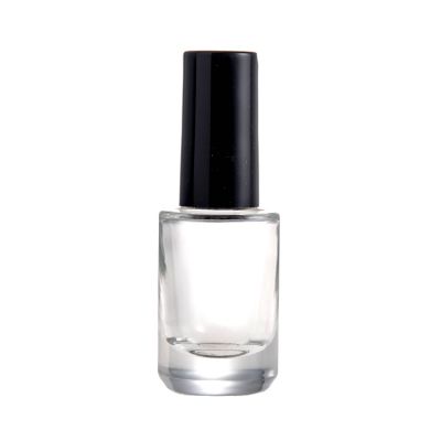 12ml 15ml empty nail polish bottle black frosted glass bottle for nail gel polish filling with black cap and brush 