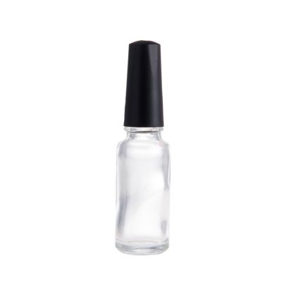 Wholesale Classic Round Slender Straight Bottle Nail Polish 9Ml 10Ml With Cuspidal Black Cap For Opi Gel Filling 