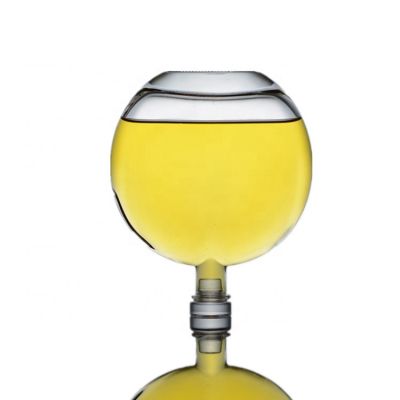 500ml flat round brandy wine glass bottle in stock
