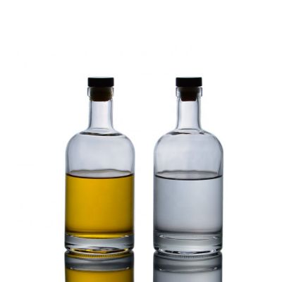 Hot selling top quality In stock 375ML vodka glass bottle with cork