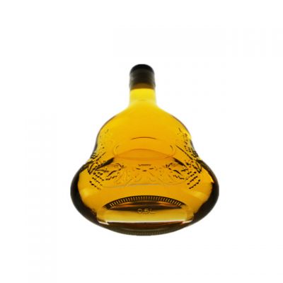 500ML top quality Empty rum super flint clear white XO brandy flat glass bottle 