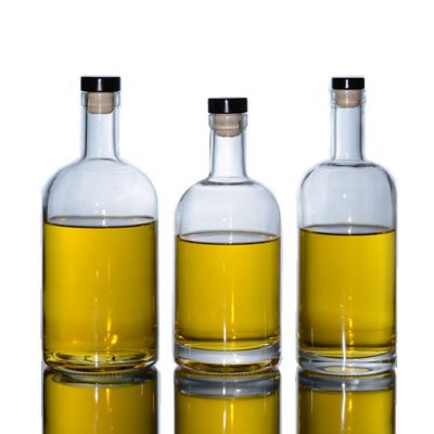 In Stock 1000ml 1l Vodka Glass Bottle 