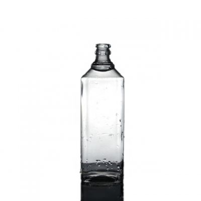 500ml Square Liquor Bottle Glass Vodka Spirit Bottle 