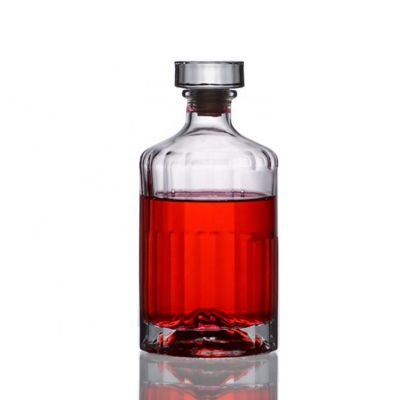 customized OEM 500ml 750ml top wholesale liquor spirits vodka whiskey tequila clear glass bottles 